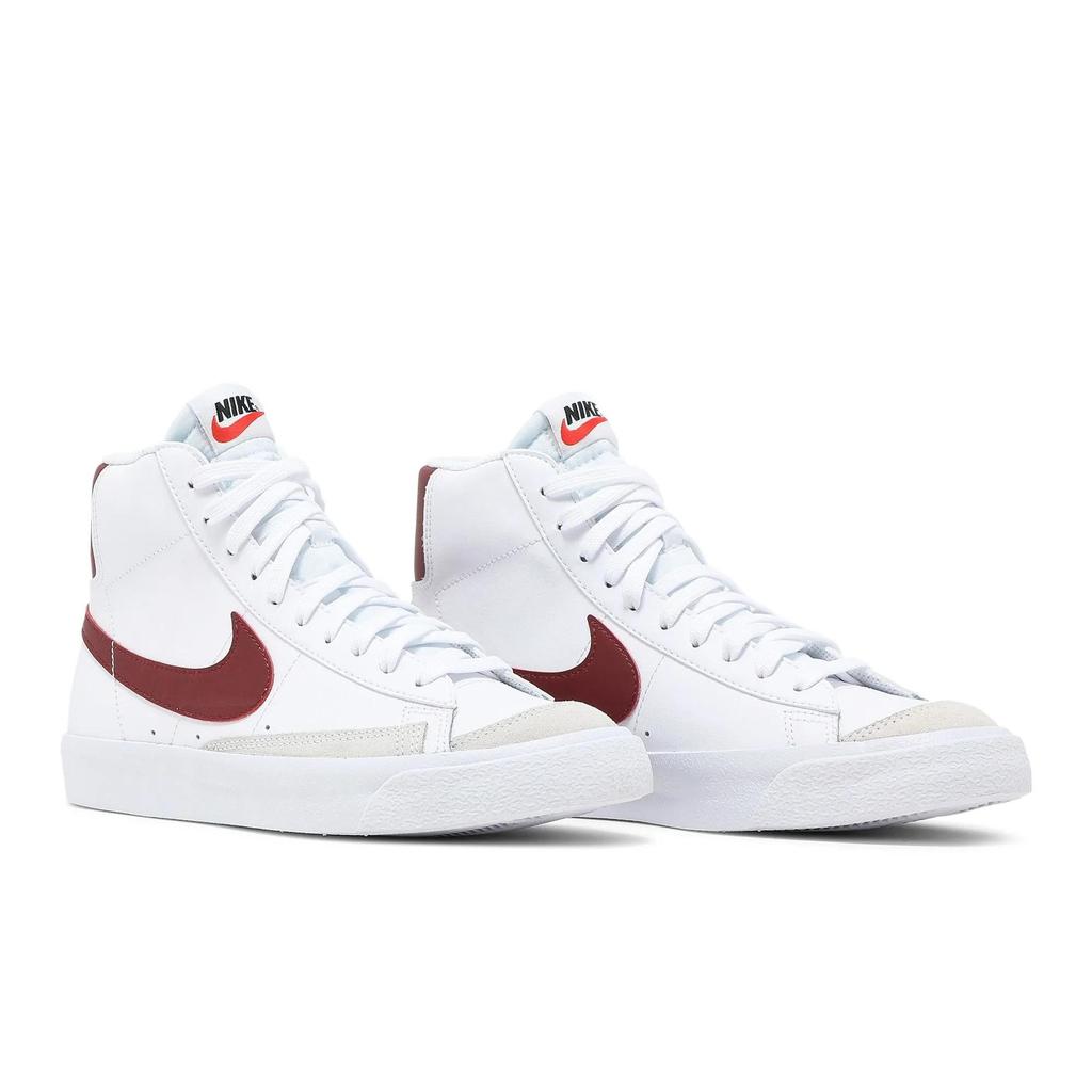 Nike Blazer Mid '77 Grade School 'White Team Red' (Unisex) White / White / Black / Team Red Kids' Skateboarding Shoes DA4086 102
