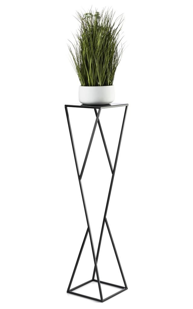 Kwietnik Nowoczesny Loft Czarny 100 Cm