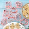 Easter Cookie Mold Cartoon Rabbit Chick Resurrected Egg DIY Cookie Press Baking Embossing Mold Flipping Sugar Baking Mold