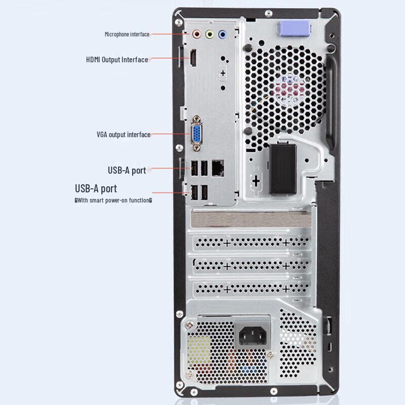 Lenovo M460 Commercial Desktop PC with i5-14400, 16GB RAM, 512GB SSD (CN version)