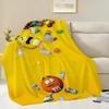Забавный M-M&M-M's Skicomfort теплый Мягкий Домашний Детский Обед Одеяло Подходит для Гостиной Офиса Ежедневных Путешествий Подарки