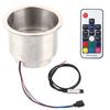 Stainless Steel LED RGB Drink Cup Holder with Remote Control? for Marine RV Truck