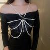 Waist Chain Multi-layered Faux Pearl Adjustable Beaded Tassel Party Hollow Out Nightclub Body Performance Necklace Jewelry