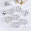 9pcs 8cm Painted Christmas Balls Pendant Christmas Tree Pendants  Home New Year Festival Gift