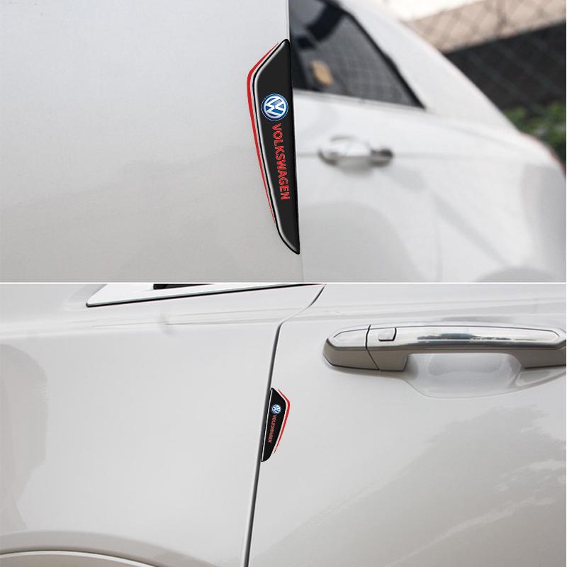 For VOLKSWAGEN VW Car Sticker Door Edge Guards Trim Molding Protection Strip Car Crash Barriers For Volkswagen VW Polo BEETLE PA
