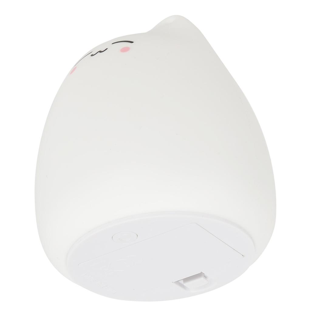 Table Lamp Mini Silicone Lighting Light Children Bedroom Night 7‑Color LED Eye Protection