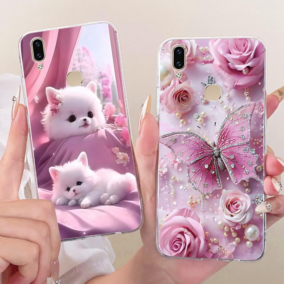 Case For Vivo V9 1723 Cover V9 Youth 1726 1727 Cartoon Soft Silicone Clear Funda For Vivo Y85 Y89 Z1 Z1i Cases VivoV9 V 9 Bumper