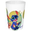 Lot vaisselle - FUN HOUSE - LILO ET STITCH Verre, assiette Ø22 cm et Ø16 cm, couverts, gourde et boite goûter