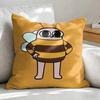 KKetnipz Cute Funny Cushion Cover Soft Plush Fabric DoubleSided Printed Sofa Cushion Cover for All Seasons Home Decor