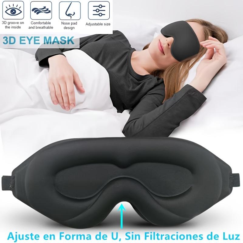 3D Маска для сна с глубоким контуром, совместимая для s - Мягкая - Блокирующая свет для глаз с регулируемым ремешком - 100% темнота для сна