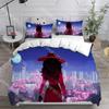 Set Biancheria da Letto Cartone Animato Moda Carmen Sandiego Singolo Gemello Matrimoniale Queen King Size Set Letto Set Copripiumino Set Lenzuola Camera da Letto Bambini