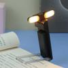 USB-лампы для чтения, портативные книжные зажимы, ночники, светодиодная зарядка, регулируемая яркость, защитный зажим для глаз в спальне, поворотные светодиодные лампы для книг на 360°