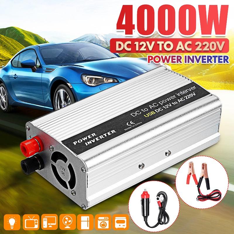 USB Charge 2000W Watt DC 12V To AC 220V Car Power Inverter Charger Converter Modified Sine Wave