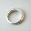 vacactsilver round pointed ring