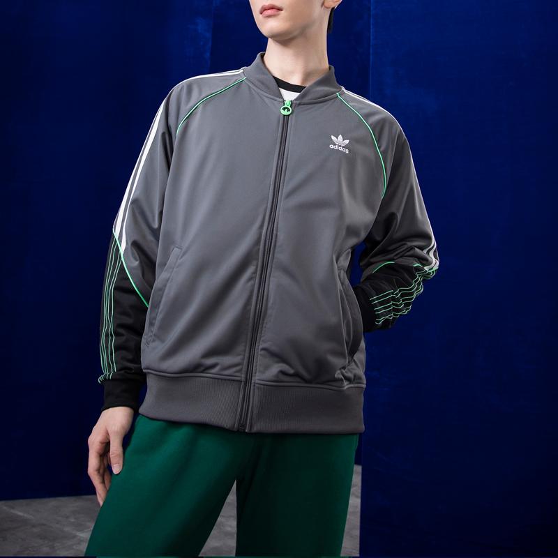 Adidas Спортивная куртка Originals с длинным рукавом, мужская куртка, серая HI3002