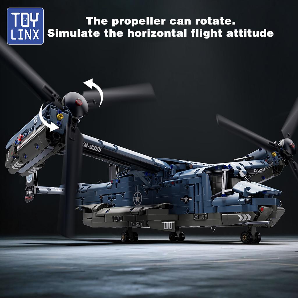 TOYLINX 1486 деталей Пазл Рыба Истребитель Орел Кубики Строительные Блоки Образовательные Игрушки Подарки на День Рождения Рождественские Подарки для Детей