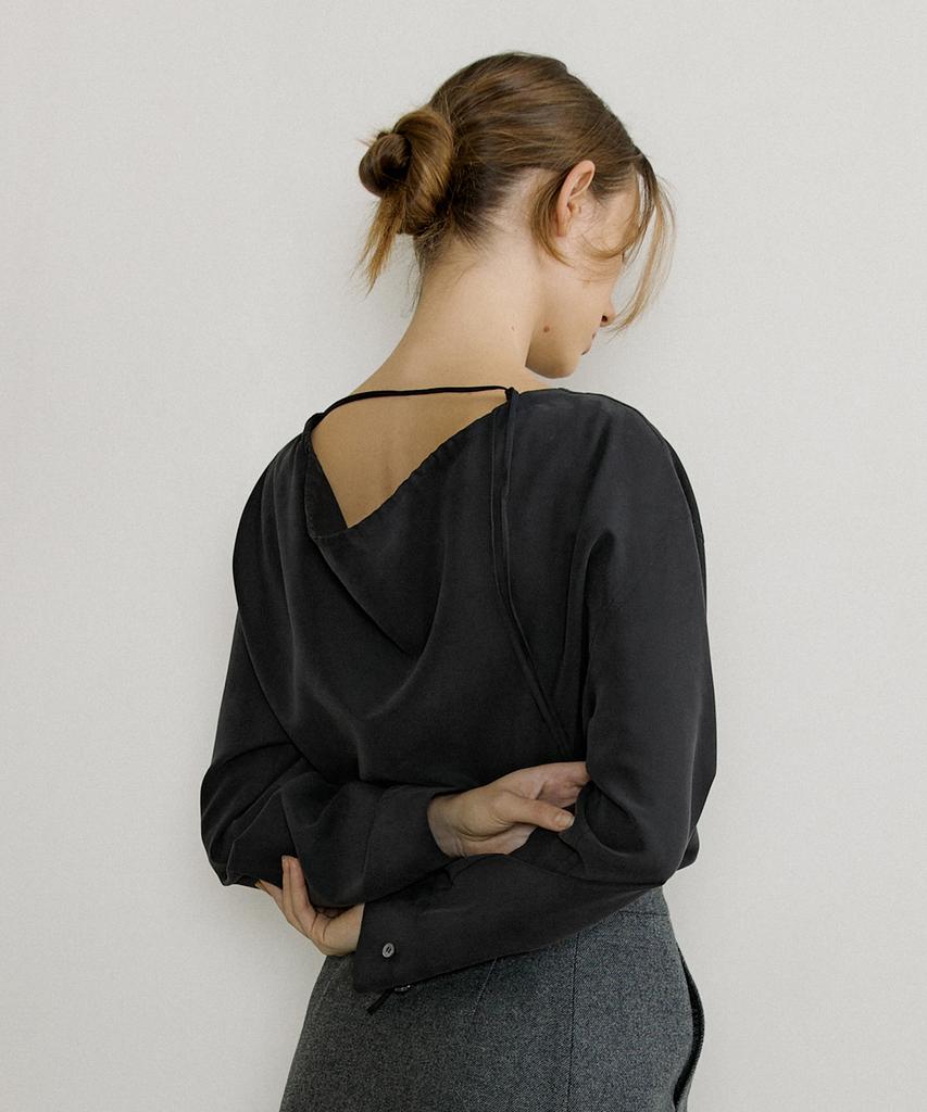 OCTETTE Reversible Cowl Blouse_2Color