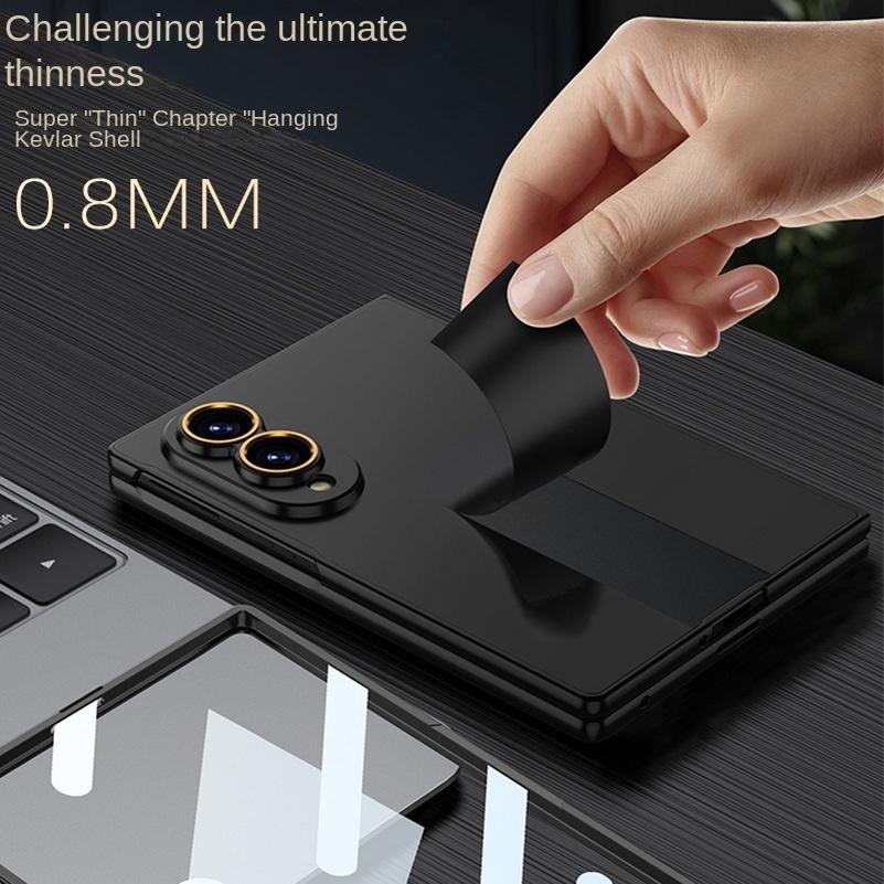 Ультратонкий матовый чехол 0,8 мм с микрополировкой для Samsung Galaxy Z Fold 8 Fold8 Ultra Fold7 Всесторонний стеклянный защитный чехол