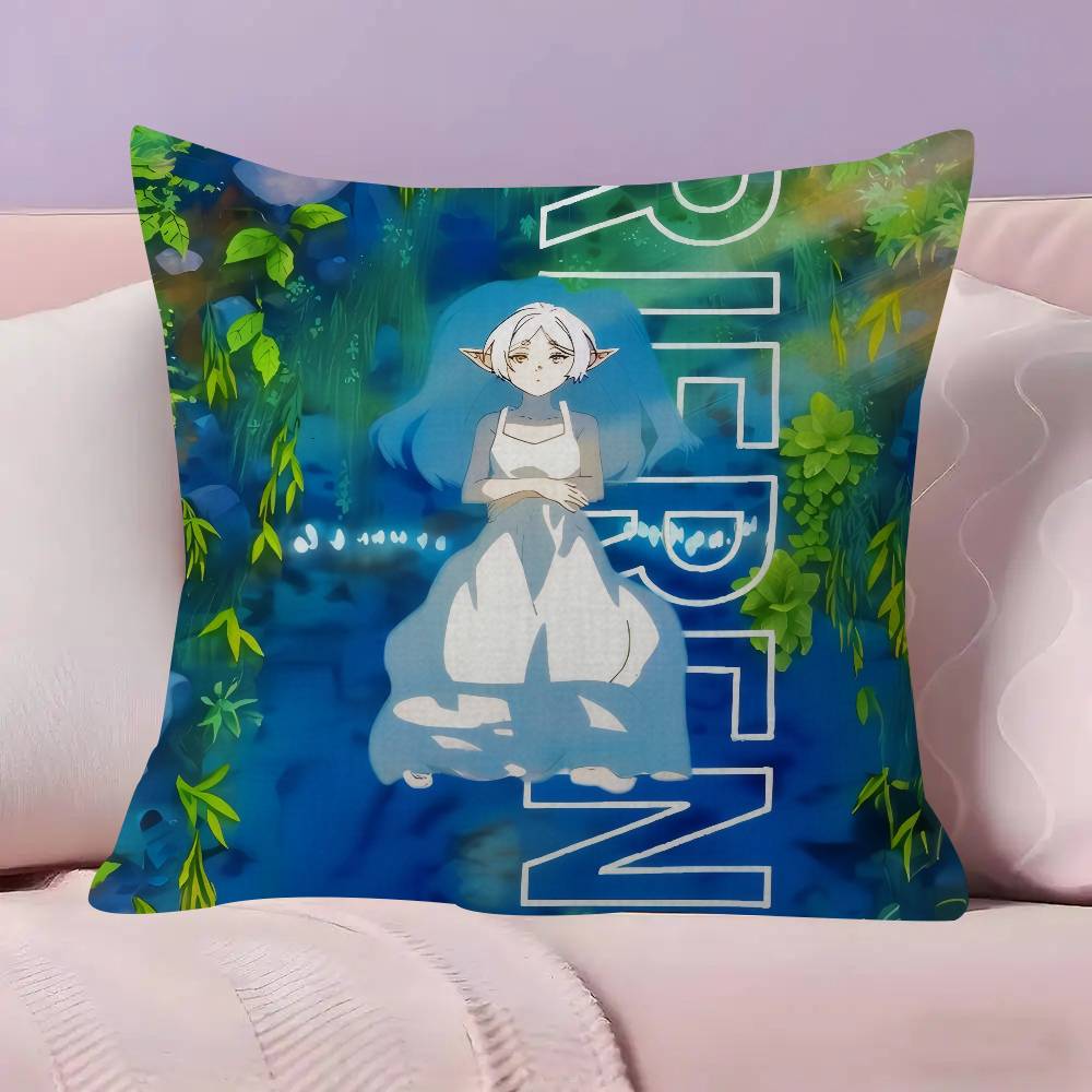 FFrieren Beyond Journeys End Cushion Cover Car Throw Pillow Case For Sofa Car Christmas Gift 40x40cm 45x45cm