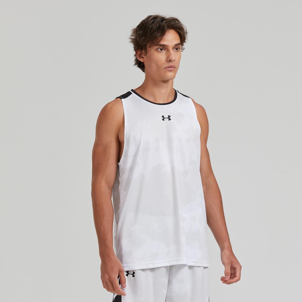 Under Armour Баскетбольная майка унисекс белая 24500105-100