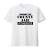 Property of County Jail Prison Orange T Shirt Front Back 70 vintage Washed designer clothes Top For Everyday Wear graphic