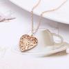 Новые милые женские и женские полые фотобоксы кулон ожерелья цветок 1 шт в форме сердца