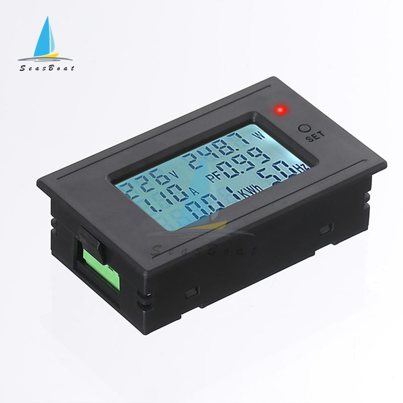Digital Voltmeter Ammeter AC 5A/10A/20A/100A Power Electricity Meter 1100W/2200W/4400W/22000W HD Display Voltage Current Meter