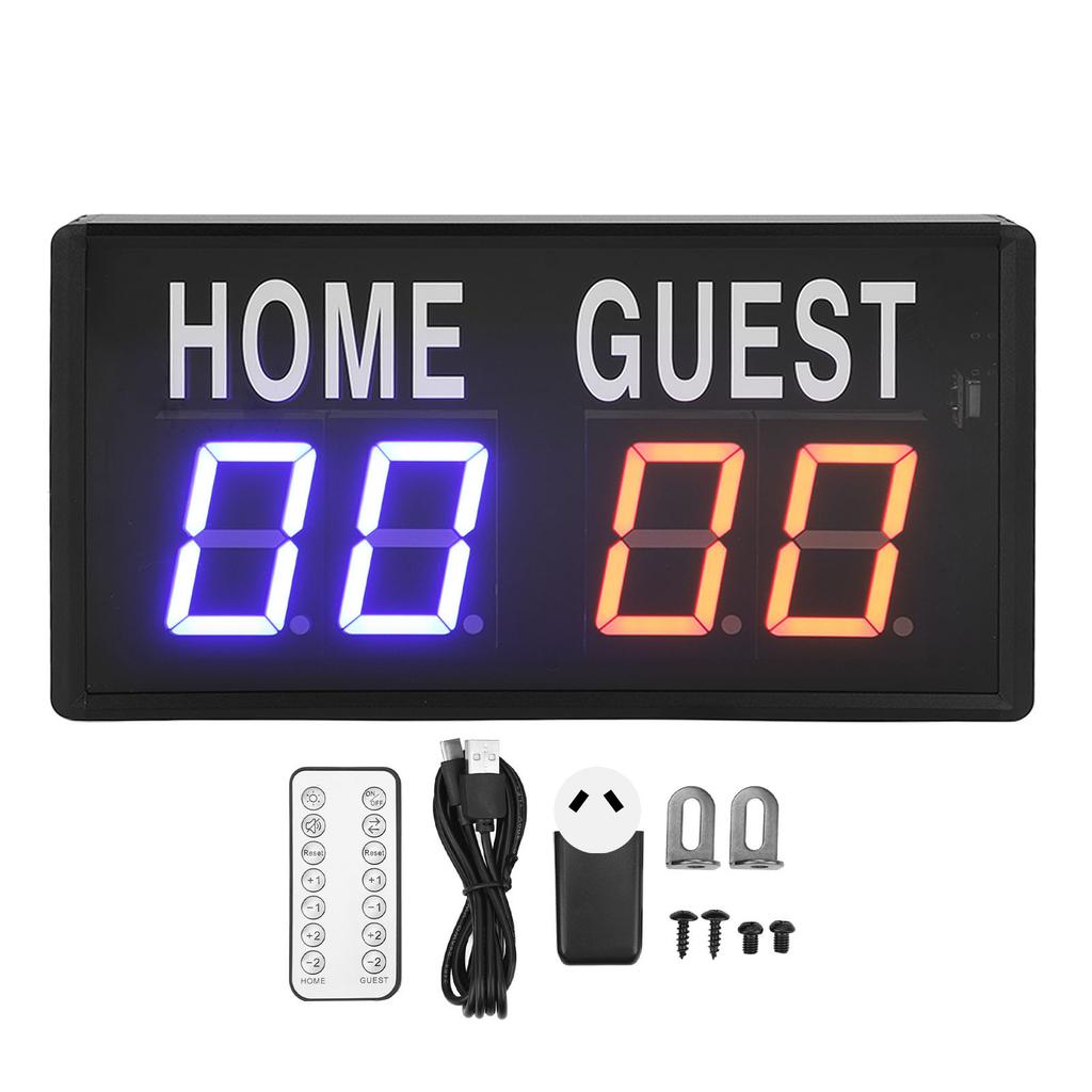 Electronic Scoreboard Aluminum Alloy Remote Control 100?240V Digital Tabletop Scoreboard for