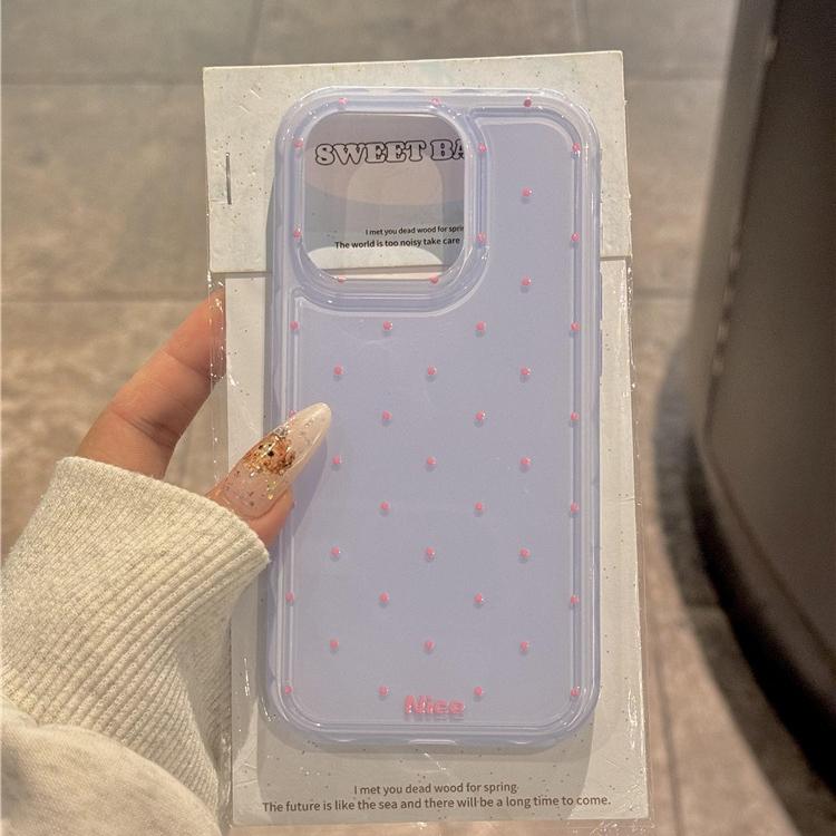 Сладкий цветной чехол-бампер в горошек для Samsung Galaxy S25 S24 S23 S22 S21 Note20 Note10 FE Ultra Plus 4G 5G Прозрачная задняя крышка
