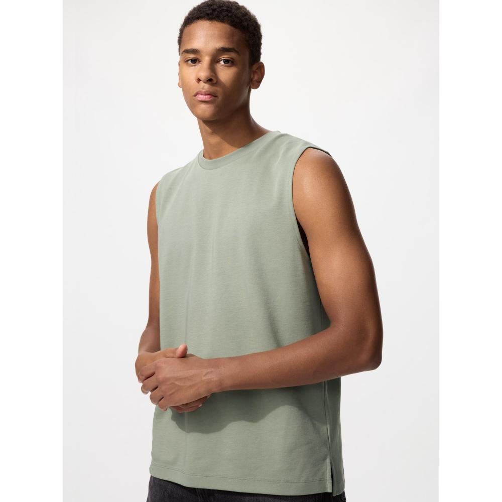 Uniqlo Японская хлопковая майка Air Rhythm без рукавов