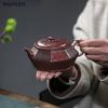 Исинский чайник ручной работы из фиолетовой глины с песком из крови дракона, чайный чайник Baifu Charm, 370 мл, китайский чайник Gongfu, 1 шт.