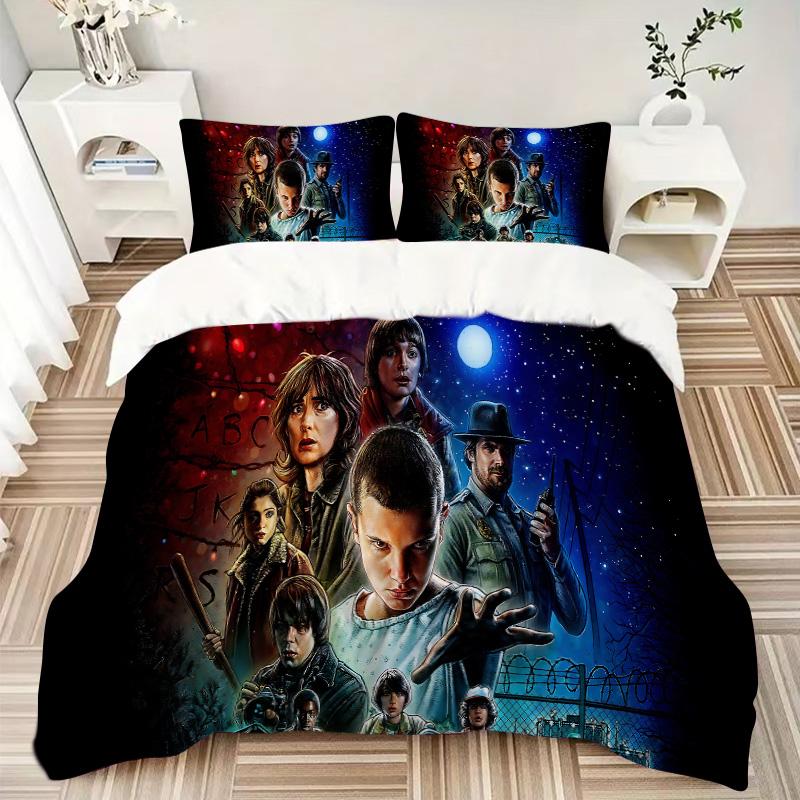 Space Western Adventure Print 3Pcs Bedding Setduvet Cover With 2 Bedropillowcase Home Birthday Gift