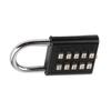 Security Padlock 10 Digits Push Button Combination Outdoor Waterproof Padlock for Gym Cabinet Gate
