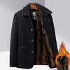 Men Woolen Coats Men's Business Casual Trench Coat Winter Coat with Wool Inner Man Autumn and Winter Wool Coat for Men