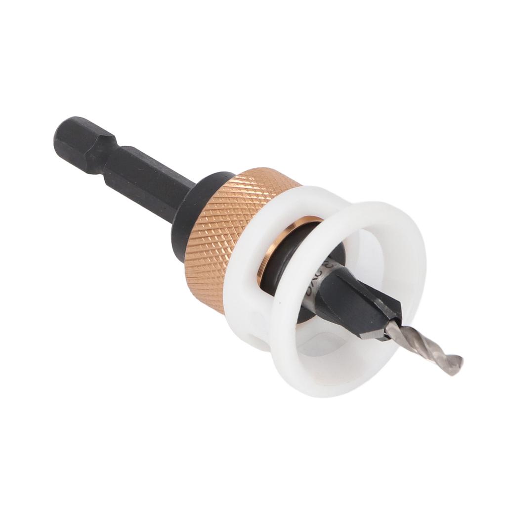 Countersink Drill Bit Set 4 Flute Aluminium Alloy Adjustable Depth Countersink Wood Drill Bit Set