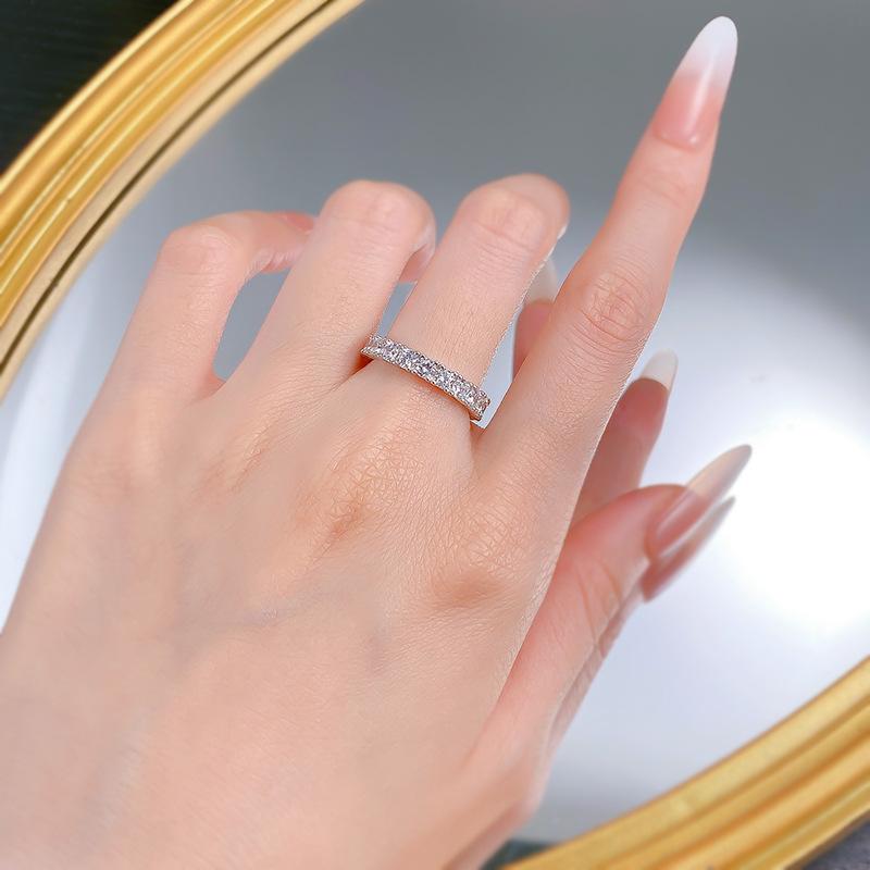 OEVAS 100% Серебро 925 Пробы Полностью Квадратные Кольца с Высокоуглеродным Алмазом Для Женщин Сверкающие Свадебные Вечеринки Тонкие Украшения