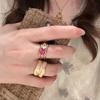 Универсальное Популярное Золотое Банановое Листовое Атмосферное Кольцо Изысканное Элегантное и Благородное Многофункциональное Простое и Модное Кольцо