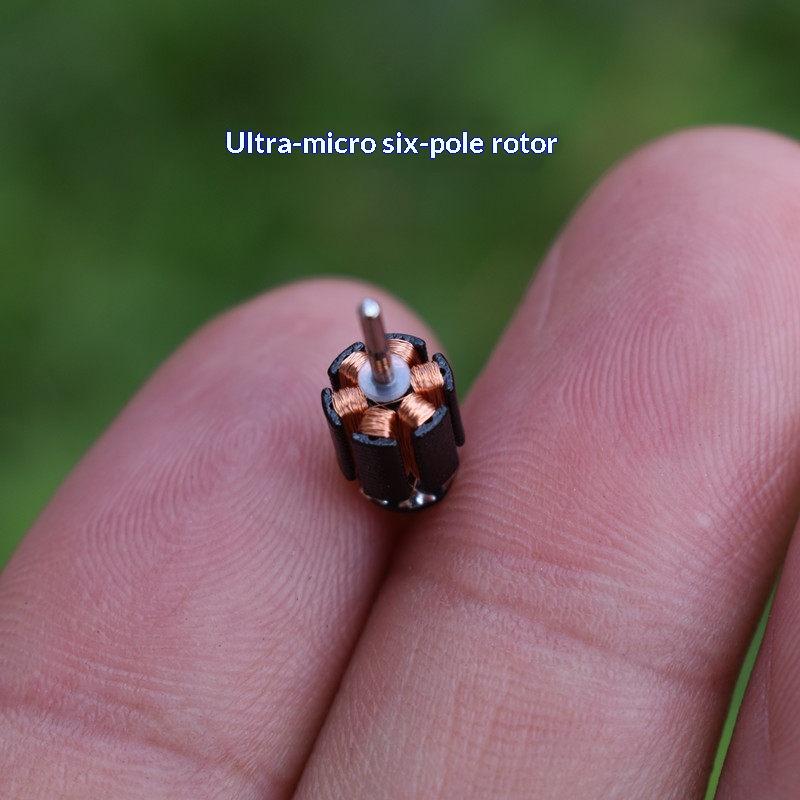 Electric Motor 6-pole Rotor Mini Micro 8mm Square DC 3V 5V 6V Durable Motor for Student Learning DIY Tools
