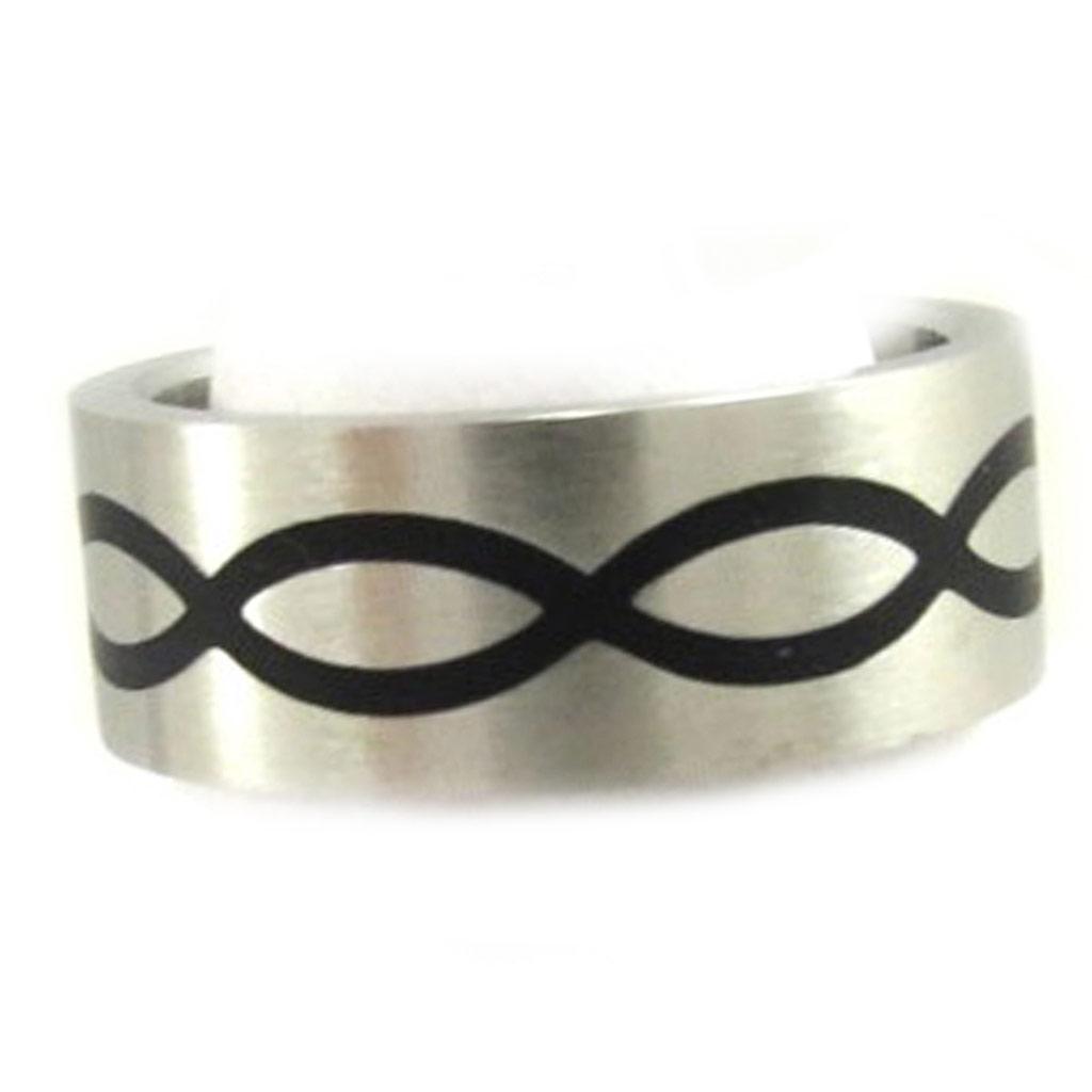 Стальное кольцо 'Thalassa' Black Steel