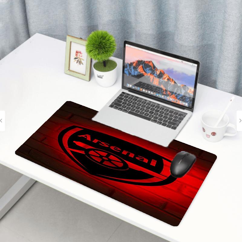 Arsenal F.C Print Mouse Pad, Anti‑Slip Desktop keyboard Mat, for PC Laptop Gaming Working Daily Use, Cool Festival Surprise Gift