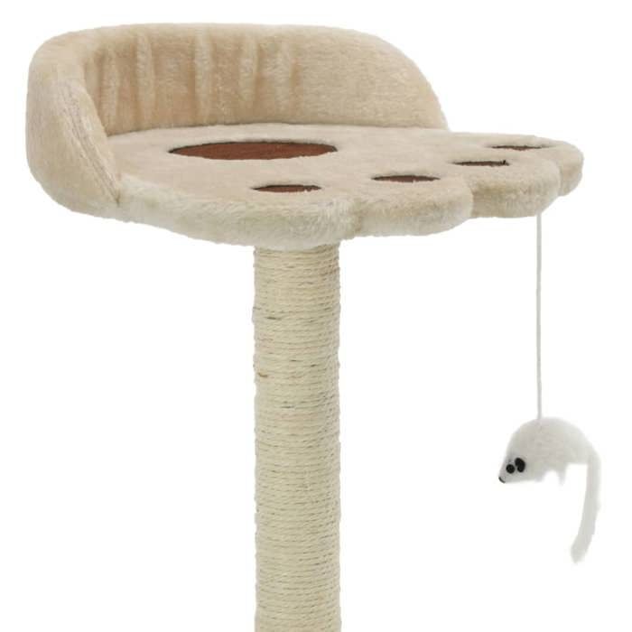VidaXL Cat Tree with Sisal Scratching Post 40 Cm Beige and Brown