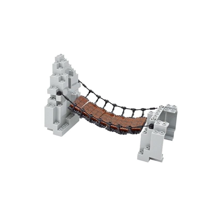 Moc Rock Panel 6082 6083 23996 47847 Скалистый горный пейзаж DIY Вид на городскую улицу Насыпной холмистый камень Строительные блоки Игрушки для подарков