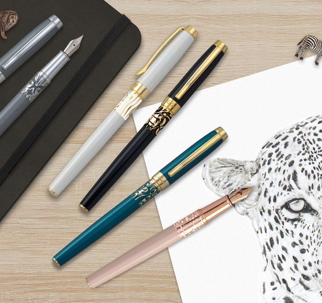 Перьевая ручка IWI Extra Fine Safari Hunter Metallic Lacquer IWI-9S530FP-11RG (розовый)