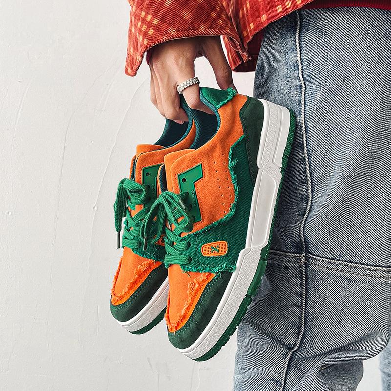 2024 весна и осень новая мужская обувь корейская версия трендовых кед стиль Харадзюку студенческая повседневная обувь мужская спортивная обувь