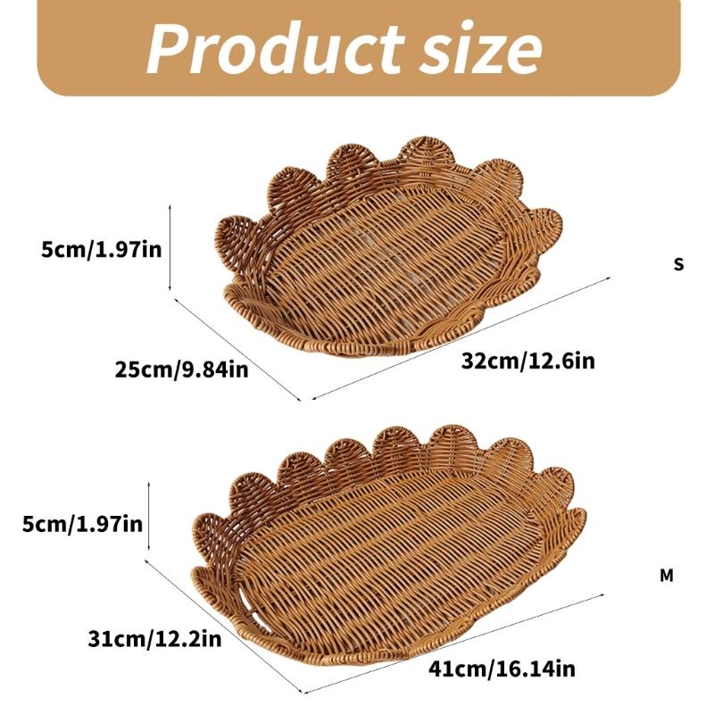 Multifuntional Bread Baskets Stackable Storage Baskets Display Basket Food Storage Basket Fruit Display Bowl for Food
