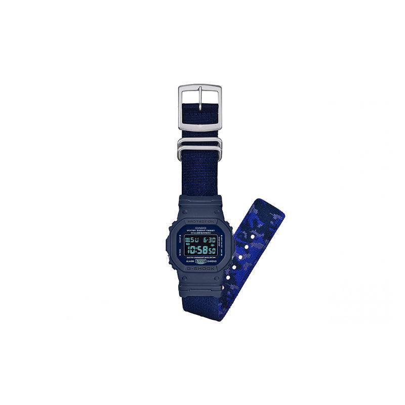 Casio Серия модные ретро ретро маленький квадратный ЖК-дисплей квадратный циферблат спортивные водонепроницаемые кварцевый механизм японские и корейские часы DW-5600LU-2