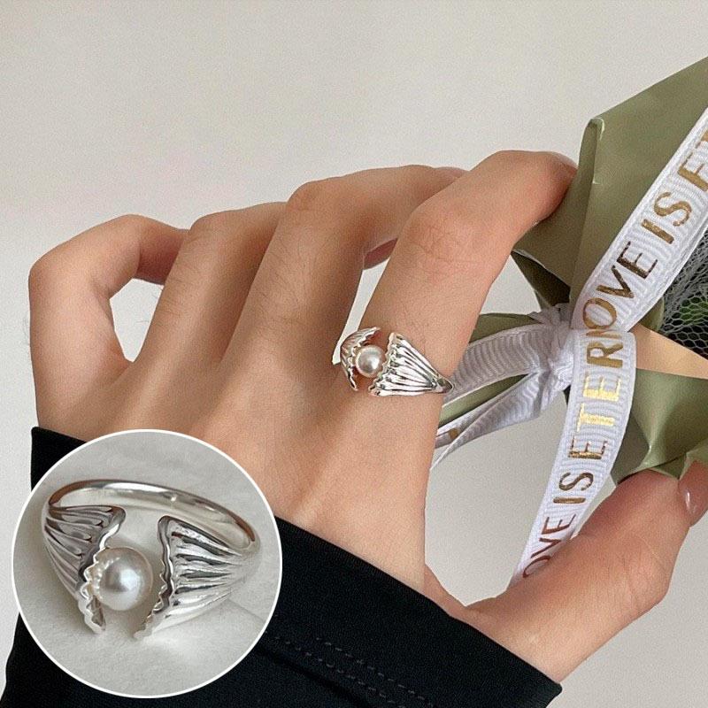 Кольцо-обертка с геометрическими линиями - Посеребренное S925 для женщин