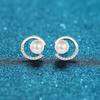925 Sterling Silver Earrings Water Pearl Cc Cc Mossan Stone Earrings