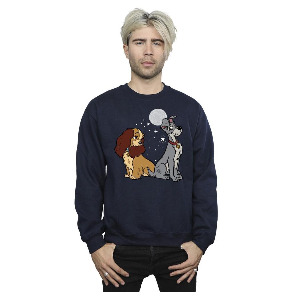 Disney Мужская толстовка Lady And The Tramp Moon
