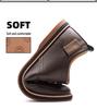 Универсальные мужские кожаные туфли на шнуровке 2026: Мягкая подошва для деловой и повседневной обуви
